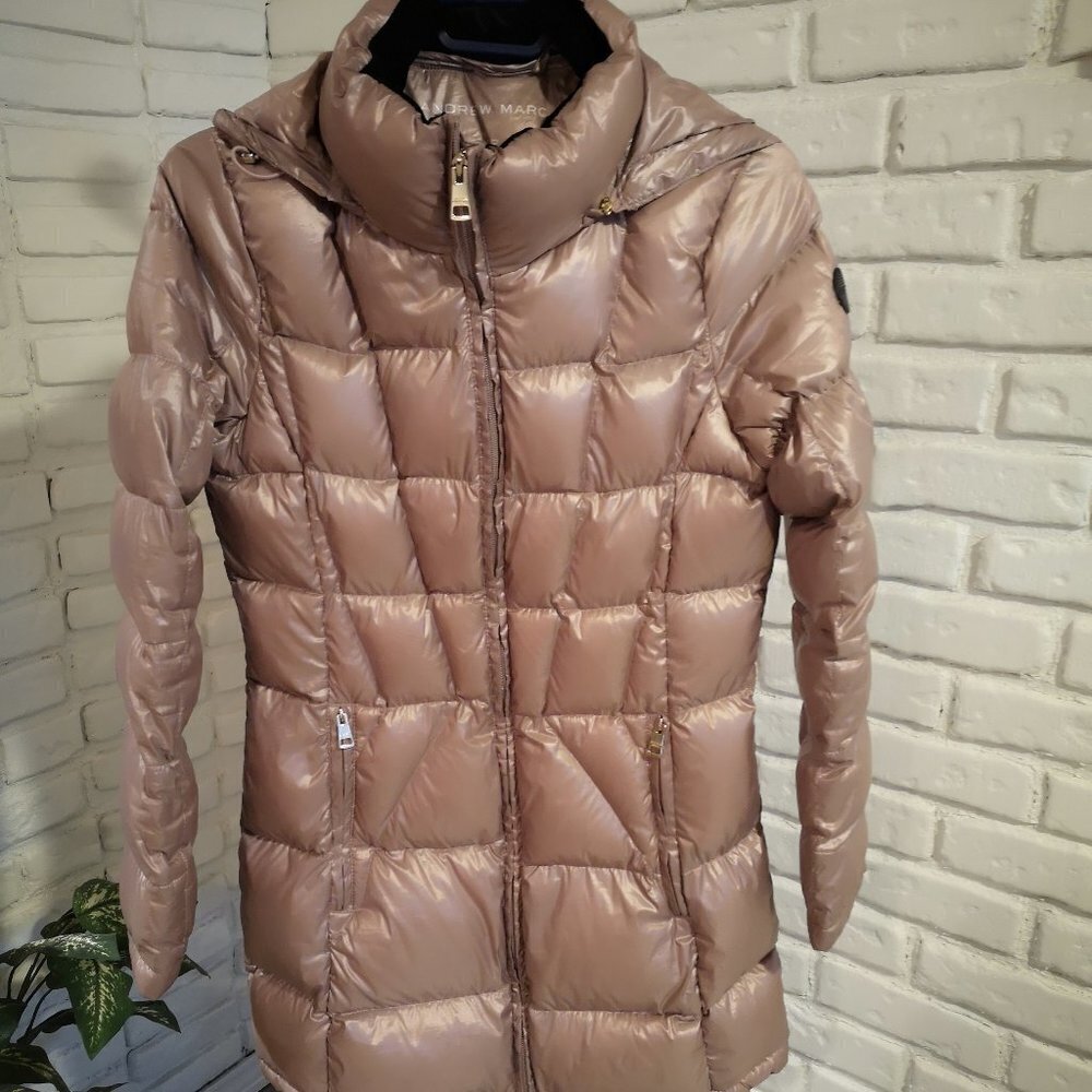 Andrew Marc Ladies Size Small Packable Lightweight Premium Down Puffy Coat